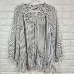Loft black and white top.Size XL